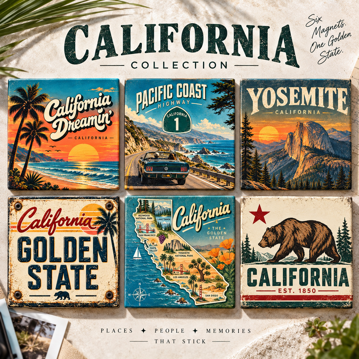 California Magnet Collection 2.5x.2.5