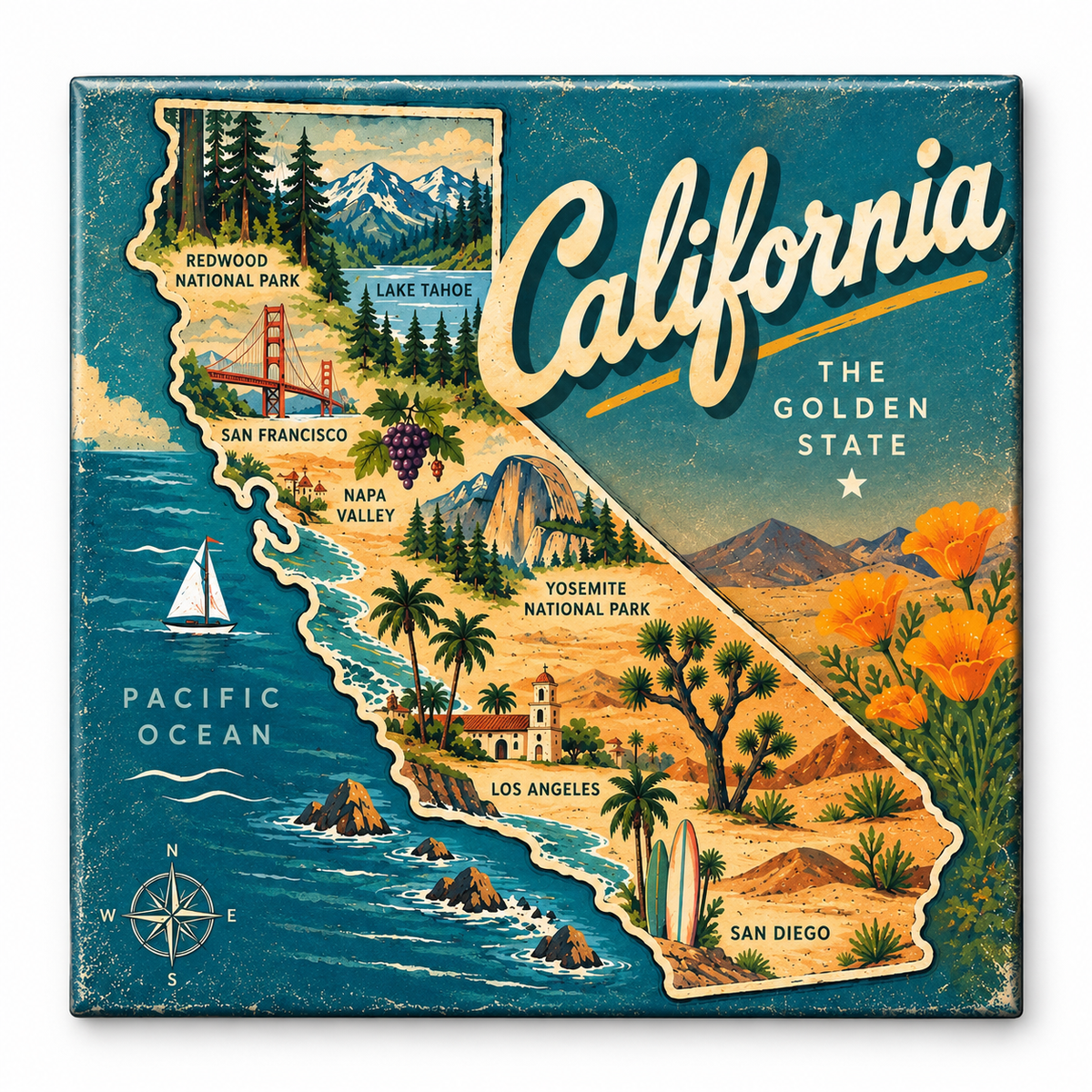 California Magnet Collection 2.5x.2.5